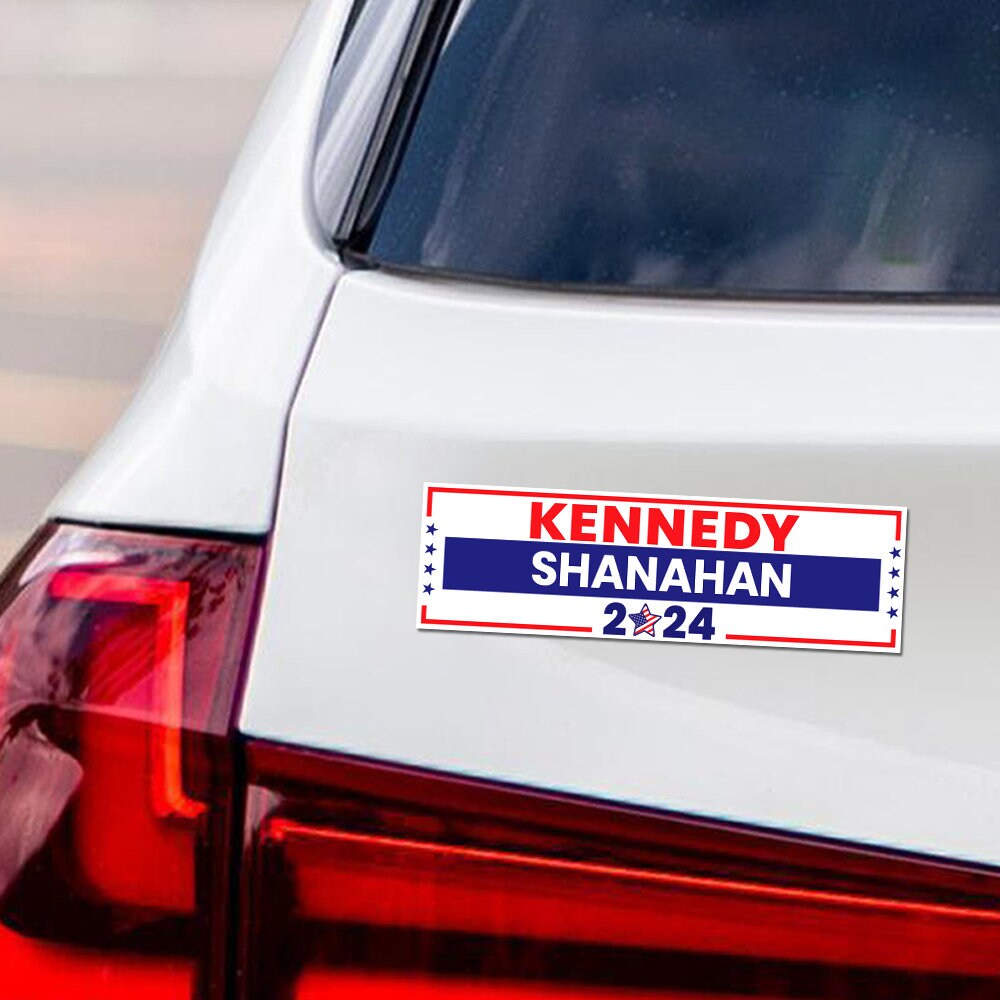 Kennedy Shanahan 2024 Car Magnet, RFK Jr. Magnet, President Election 2024, Robert F. Kennedy Jr For President 2024 Vehicle Magnet, 10" x 3"