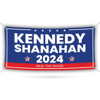 Kennedy Shanahan 2024 Banner Sign, 13 Oz RFK Jr. Election 2024 Banner, Robert F. Kennedy Jr. For President 2024 Banner With Metal Grommets