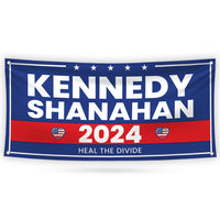 Kennedy Shanahan 2024 Banner Sign, 13 Oz RFK Jr. Election 2024 Banner, Robert F. Kennedy Jr. For President 2024 Banner With Metal Grommets