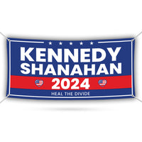 Kennedy Shanahan 2024 Banner Sign, 13 Oz RFK Jr. Election 2024 Banner, Robert F. Kennedy Jr. For President 2024 Banner With Metal Grommets