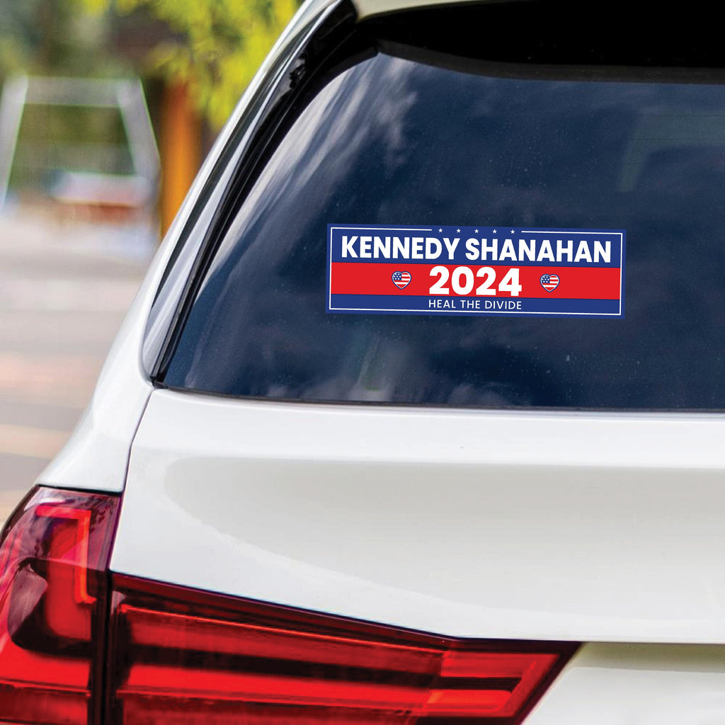 Kennedy Shanahan 2024 Sticker Vinyl Decal, RFK Jr 2024, Election 2024, Robert F Kennedy Jr For President 2024 Bumper Sticker Decal, 10" x 3"