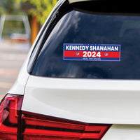 Kennedy Shanahan 2024 Sticker Vinyl Decal, RFK Jr 2024, Election 2024, Robert F Kennedy Jr For President 2024 Bumper Sticker Decal, 10" x 3"