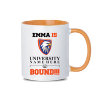 Personalized College Bound Mug - College Graduation, High School Graduation, University Bound, Custom College Logo Mug, Class of 2025 Gifts