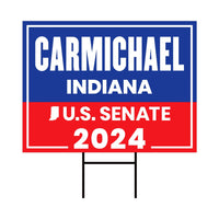 a political sign with the name of the president of the united states