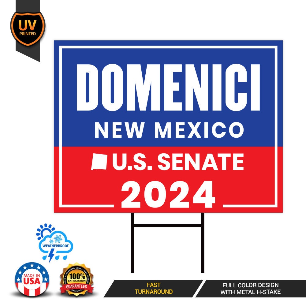 a sign that says,&#39;comenci new mexico u s senate 202 &#39;