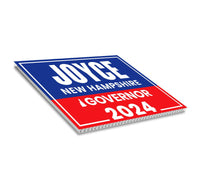 Joyce Craig For New Hampshire Governor Yard Sign - Coroplast 2024 Governor Elections Race Red White & Blue Yard Sign with Metal H-Stake