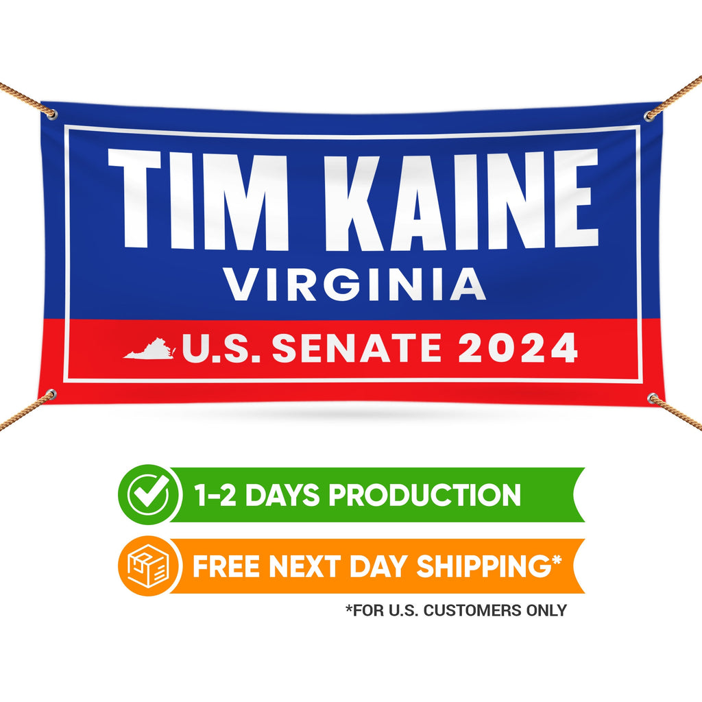 a banner with the name of the state of virginia