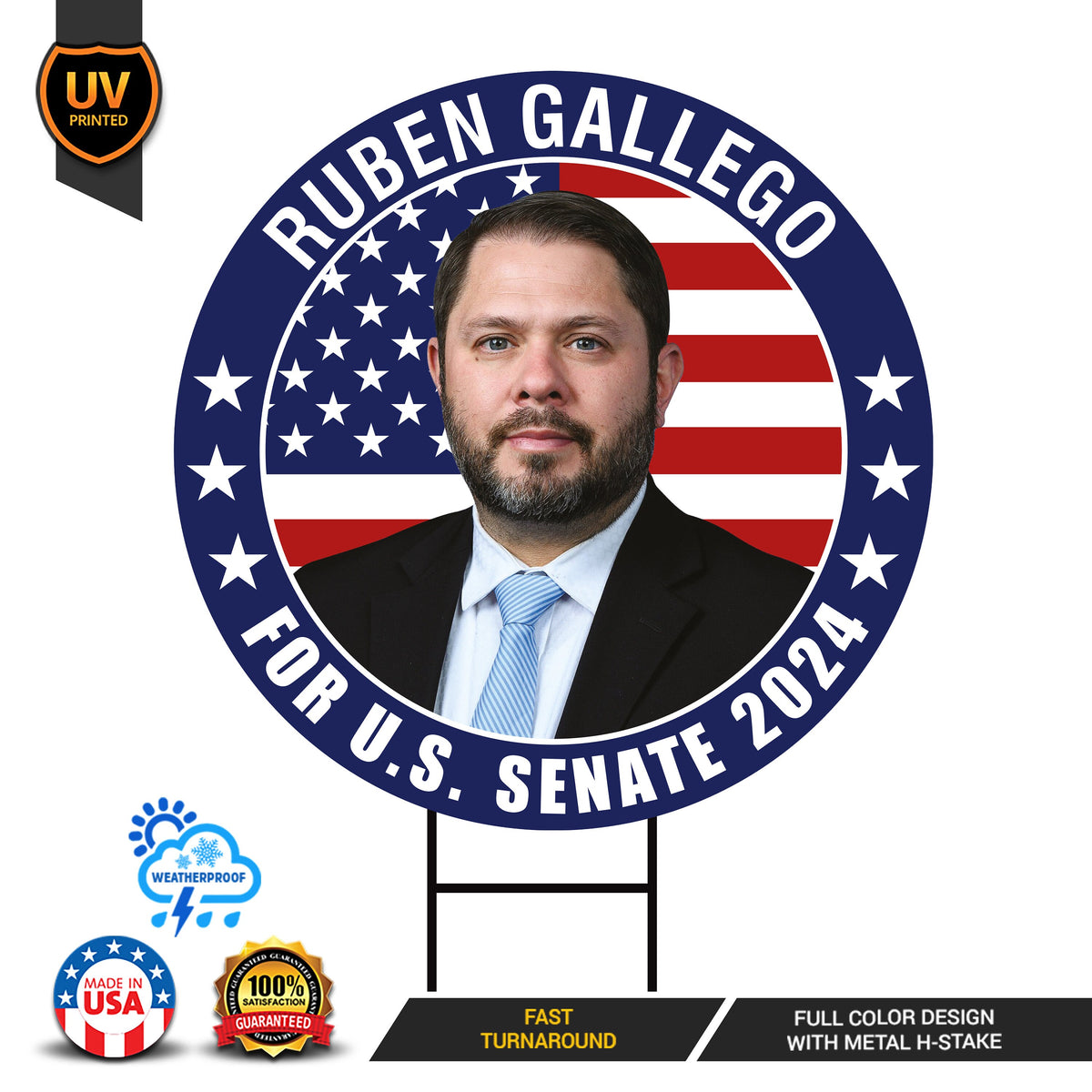 Ruben Gallego US Senate Yard Sign - Coroplast US Senate Election Arizo ...