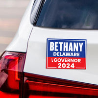 Bethany Hall-Long for Governor Car Magnet - Vote Bethany Vehicle Magnet, Delaware Governor Elections 2024 Sticker Magnet - 6" x 4.5"