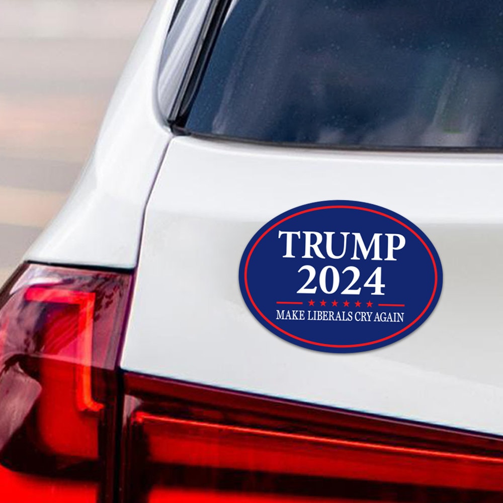 Trump 2024 Magnet - Take America Back - Make Liberals Cry Again, Trump is My President Car Magnet - Trump Magnet - Vehicle Magnet