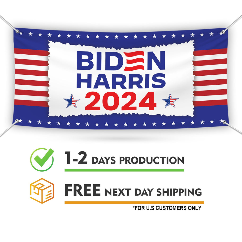 Joe Biden 2024 Banner Sign, 13 Oz Joe Biden For President 2024 Sign, Restore The Soul of America, Election Vinyl Banner With Metal Grommets