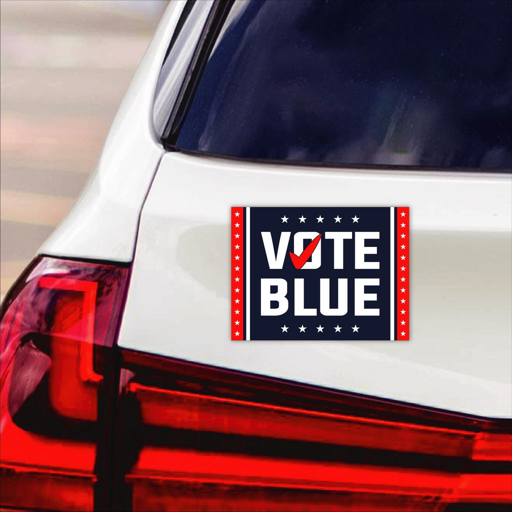 Vote Blue Save Democracy Car Magnet, Vote Democrat 2024 Vehicle Magnet, 2024 President Election Bumper, Save Democracy Magnet, 6" x 4.5"