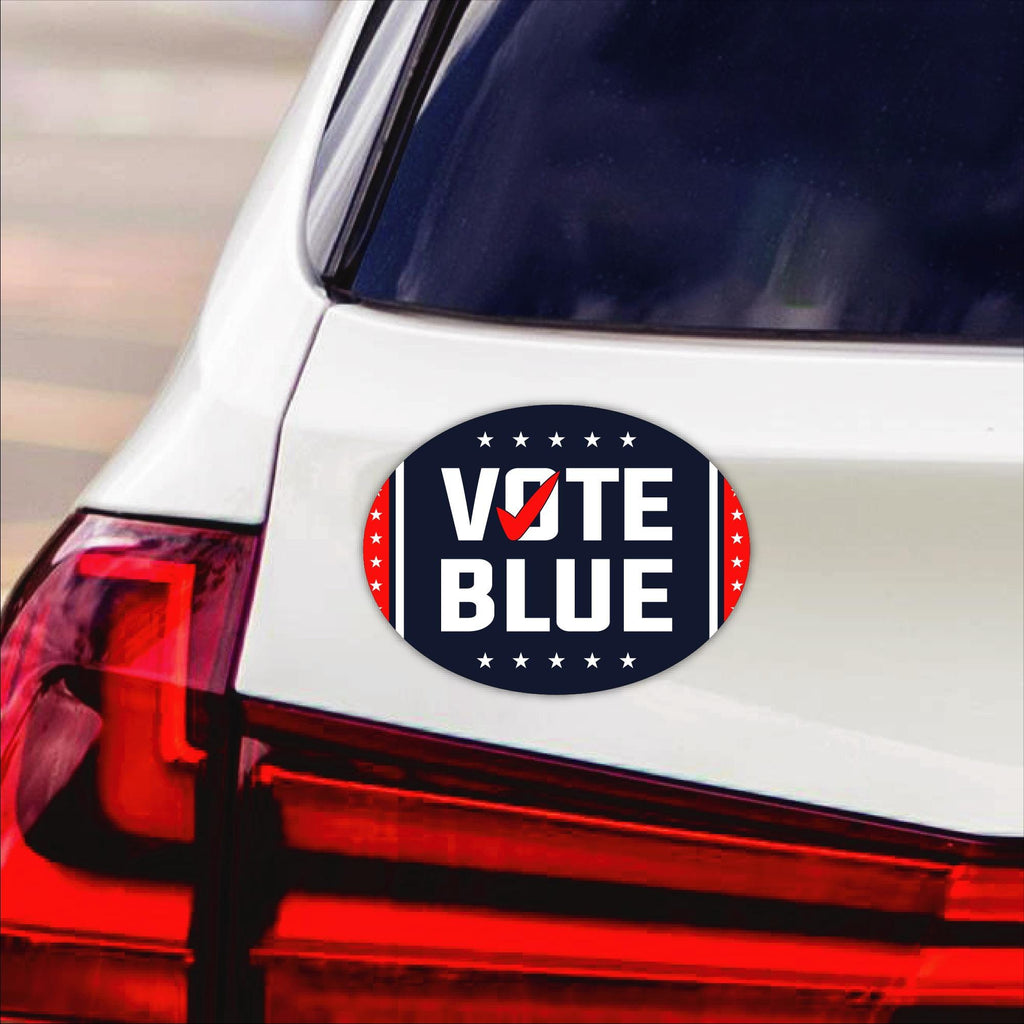Vote Blue Save Democracy Car Magnet, Vote Democrat 2024 Vehicle Magnet, 2024 President Election Bumper, Save Democracy Magnet, 6" x 4.5"