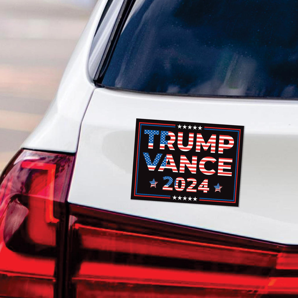 Trump Vance 2024 Magnet, Take America Back, Trump For President 2024 Car Magnet, Trump Magnet, Trump 2024 Vehicle Magnet, 6" x 4.5"
