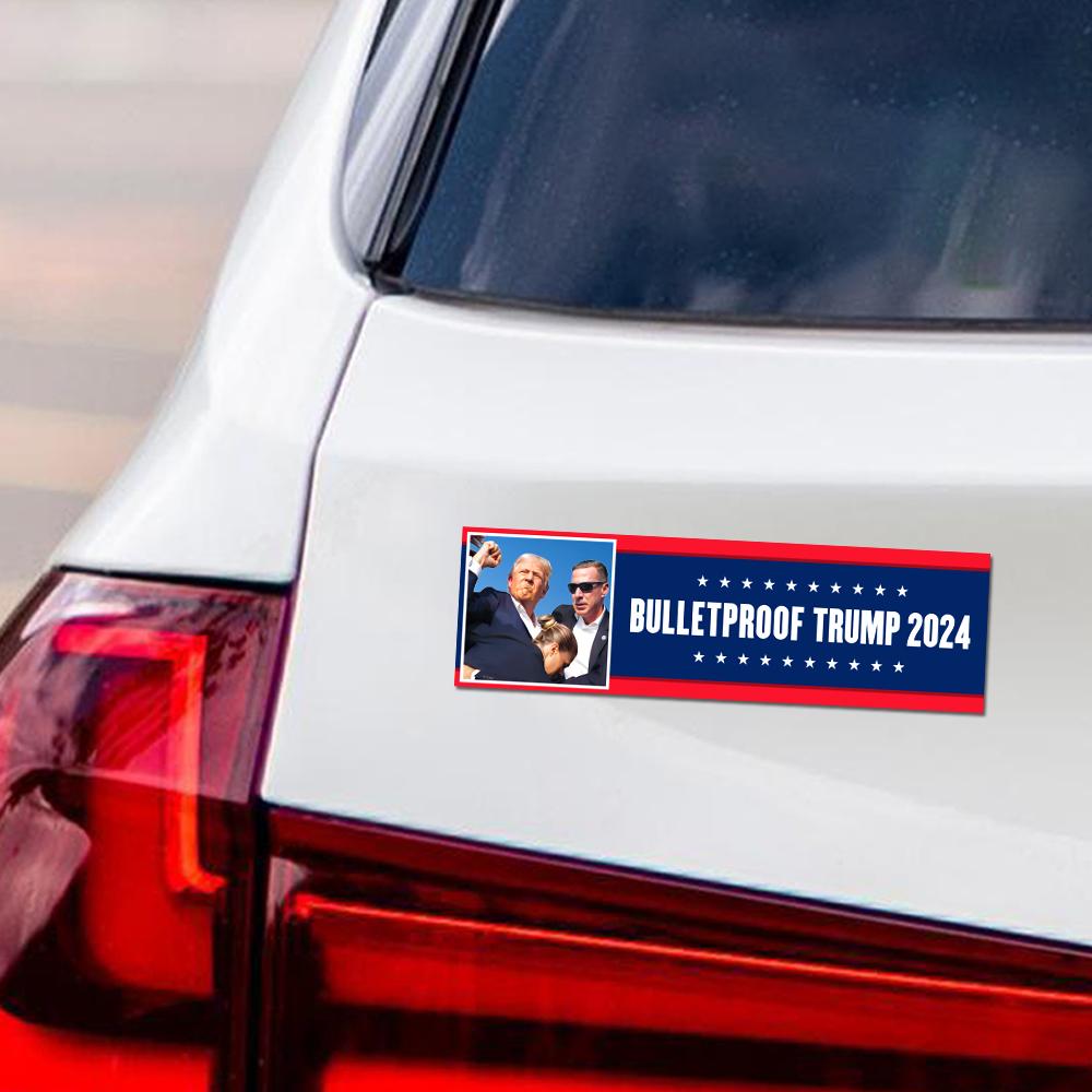 Trump 2024 Magnet, Take America Back, Still Standing, Trump Shot Car Magnet, Never Surrender, Trump Fight, Election 2024 Magnet, 10" x 3"