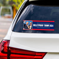 Trump 2024 Sticker Vinyl Decal - Still Standing, Trump Shot, Trump Never Surrender, Trump Fight, Election 2024 Bumper Sticker - 10" x 3"