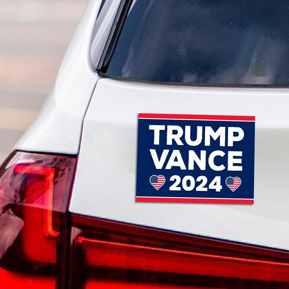 Trump Vance 2024 Magnet, Take America Back, Trump For President 2024 Car Magnet, Trump Magnet, Trump 2024 Vehicle Magnet, 6" x 4.5"