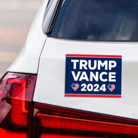 Trump Vance 2024 Magnet, Take America Back, Trump For President 2024 Car Magnet, Trump Magnet, Trump 2024 Vehicle Magnet, 6" x 4.5"