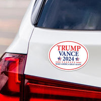Trump Vance 2024 Magnet, Take America Back, Trump For President 2024 Car Magnet, Trump Magnet, Trump 2024 Vehicle Magnet, 6" x 4.5"