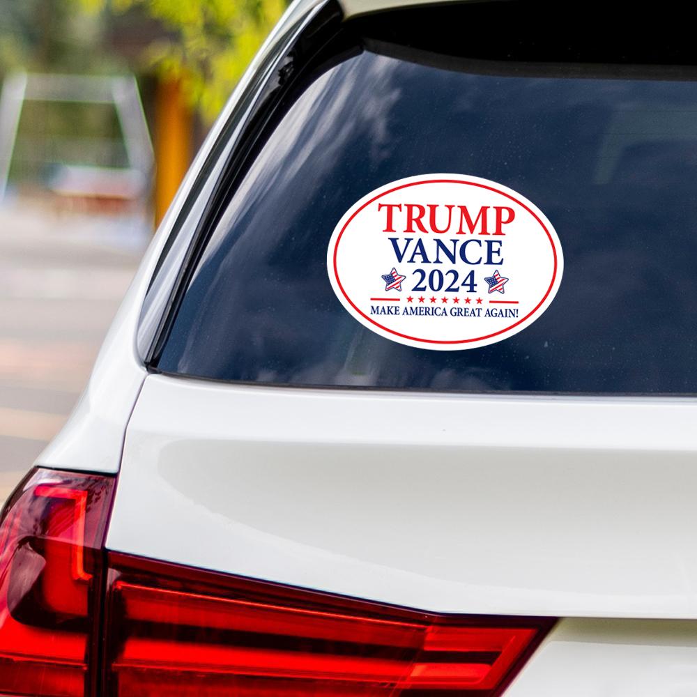 Trump Vance 2024 Sticker Vinyl Decal, Trump 2024 Vinyl Sticker, 2024 Election, Take America Back, Trump Campaign Bumper Sticker, 6" x 4.5"
