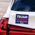 Trump Vance 2024 Magnet, Take America Back, Trump For President 2024 Car Magnet, Trump Magnet, Trump 2024 Vehicle Magnet, 6