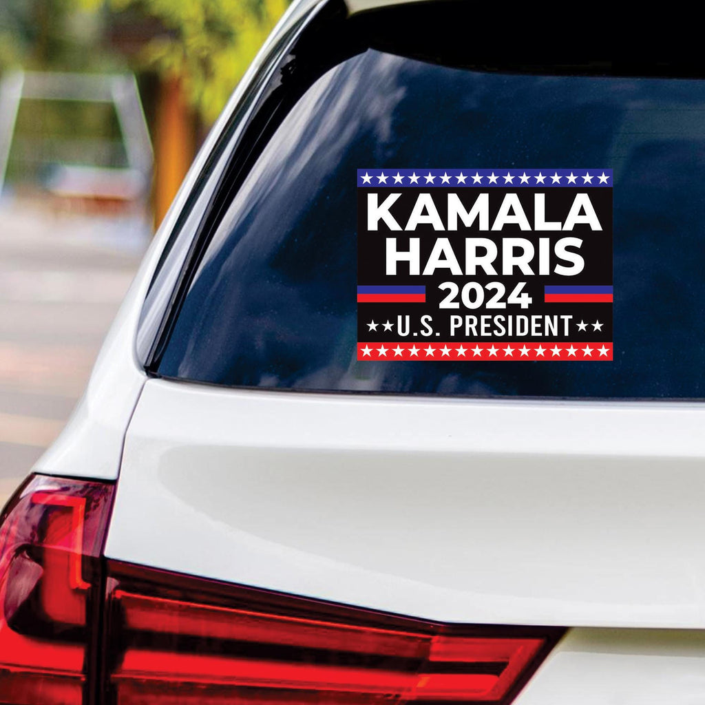Kamala Harris 2024 Sticker Vinyl Decal, Harris For President 2024 Vinyl Sticker, Madam President, Election Harris Bumper Sticker - 6" x 4.5"