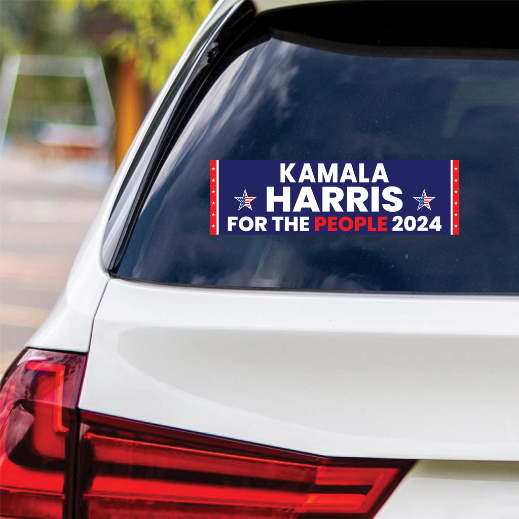 Kamala Harris 2024 Sticker Vinyl Decal, Harris For President 2024 Vinyl Sticker, Madam President, Election Harris Bumper Sticker - 10" x 3"