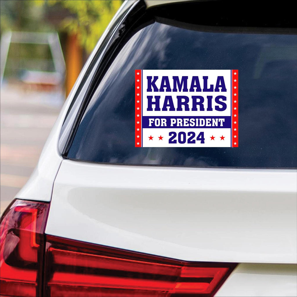 Kamala Harris 2024 Sticker Vinyl Decal, Harris For President 2024 Vinyl Sticker, Madam President, Election Harris Bumper Sticker - 6" x 4.5"