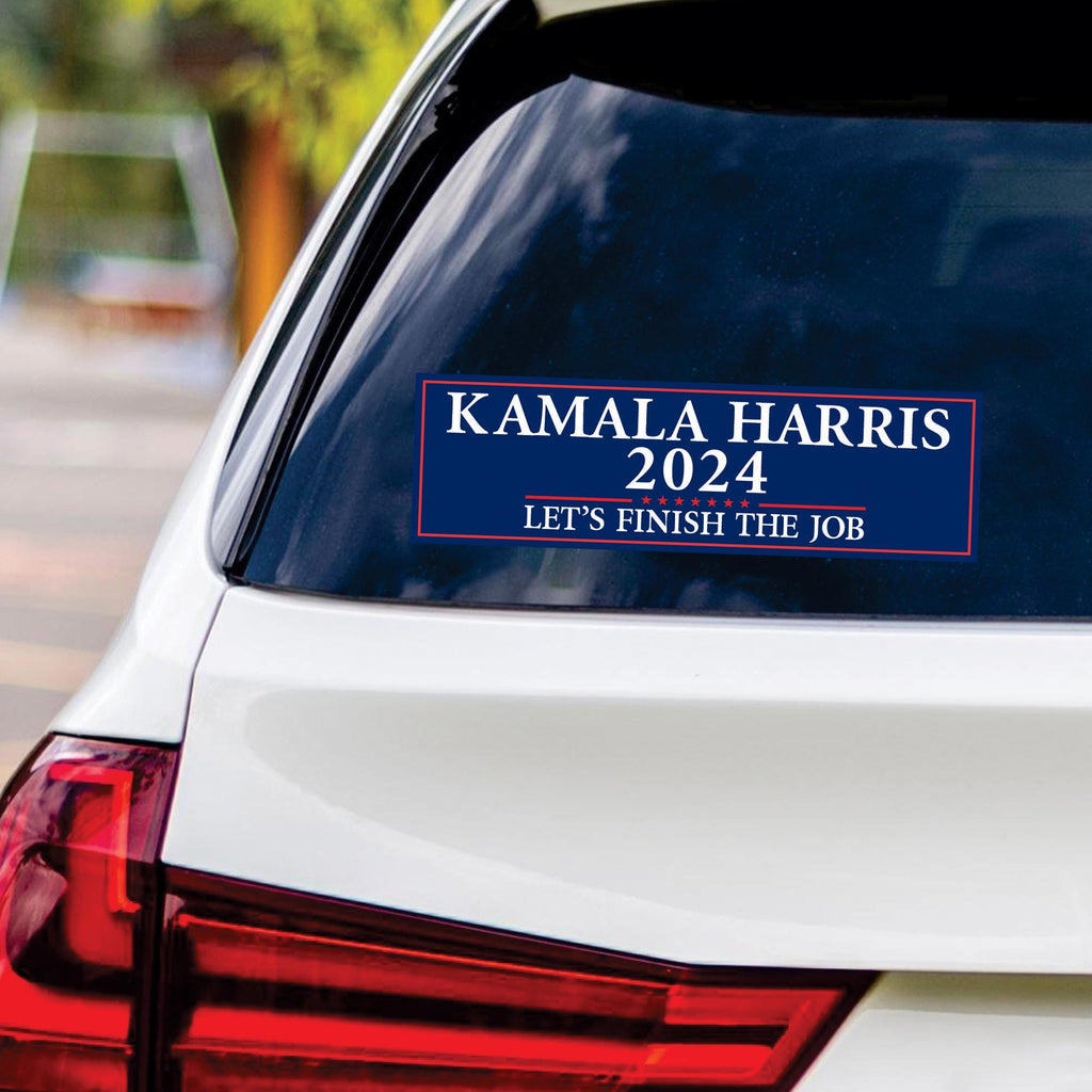 Kamala Harris 2024 Sticker Vinyl Decal, Harris For President 2024 Vinyl Sticker, Madam President, Election Harris Bumper Sticker - 10" x 3"