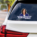 Kamala Harris 2024 Sticker Vinyl Decal, Harris For President 2024 Vinyl Sticker, I'm Speaking, Election Harris Bumper Sticker - 6