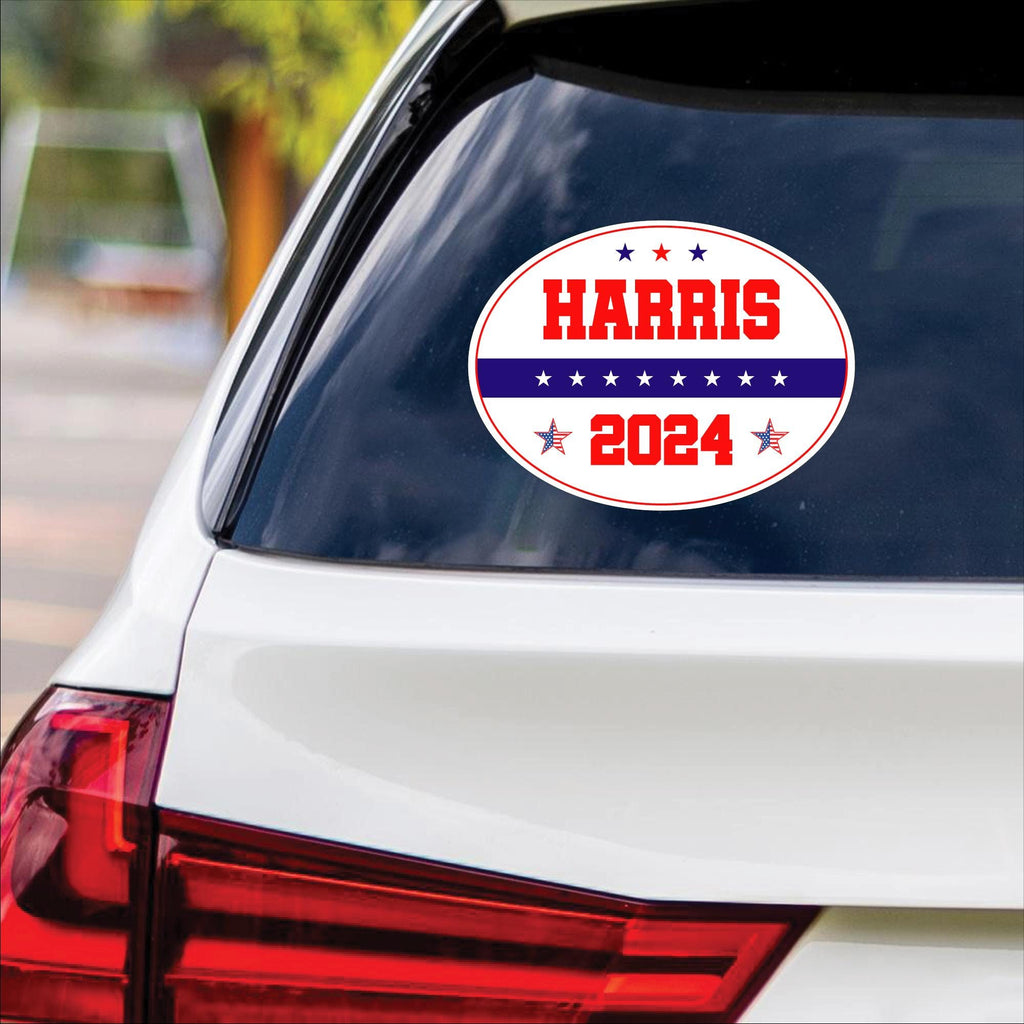 Kamala Harris 2024 Sticker Vinyl Decal, Harris For President 2024 Vinyl Sticker, Madam President, Election Harris Bumper Sticker - 6" x 4.5"