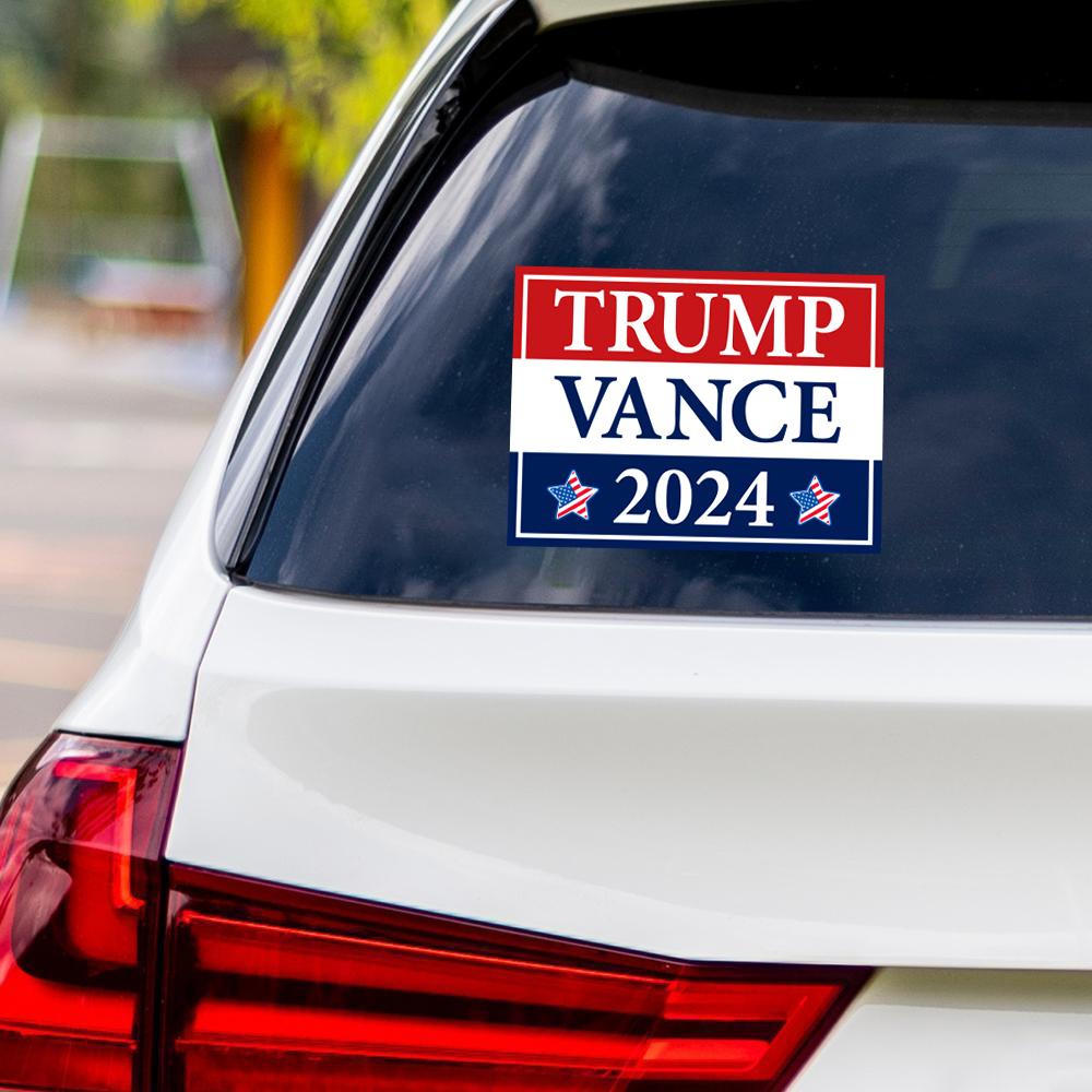 Trump Vance 2024 Sticker Vinyl Decal, Trump 2024 Vinyl Sticker, 2024 Election, Take America Back, Trump Campaign Bumper Sticker, 6" x 4.5"