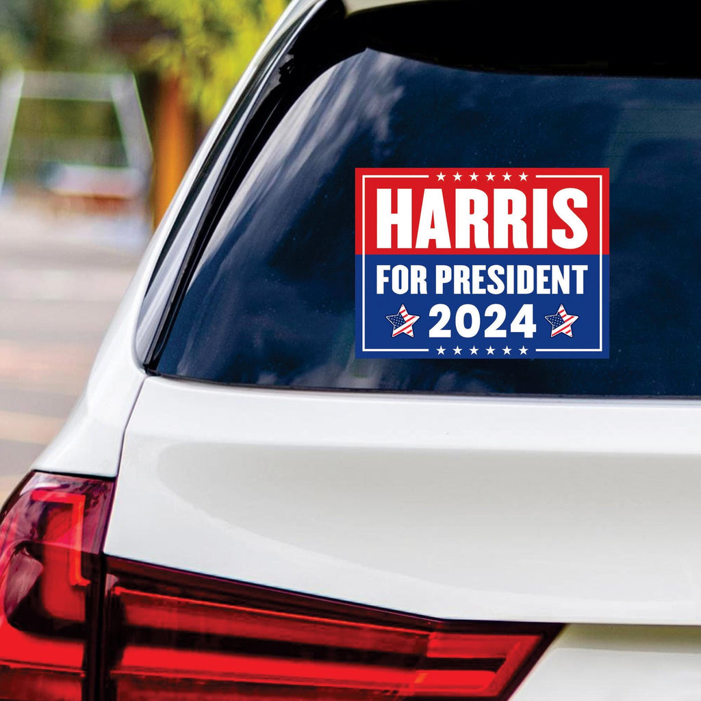 Kamala Harris 2024 Sticker Vinyl Decal, Harris For President 2024 Vinyl Sticker, Madam President, Election Harris Bumper Sticker - 6" x 4.5"