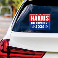 Kamala Harris 2024 Sticker Vinyl Decal, Harris For President 2024 Vinyl Sticker, Madam President, Election Harris Bumper Sticker - 6" x 4.5"