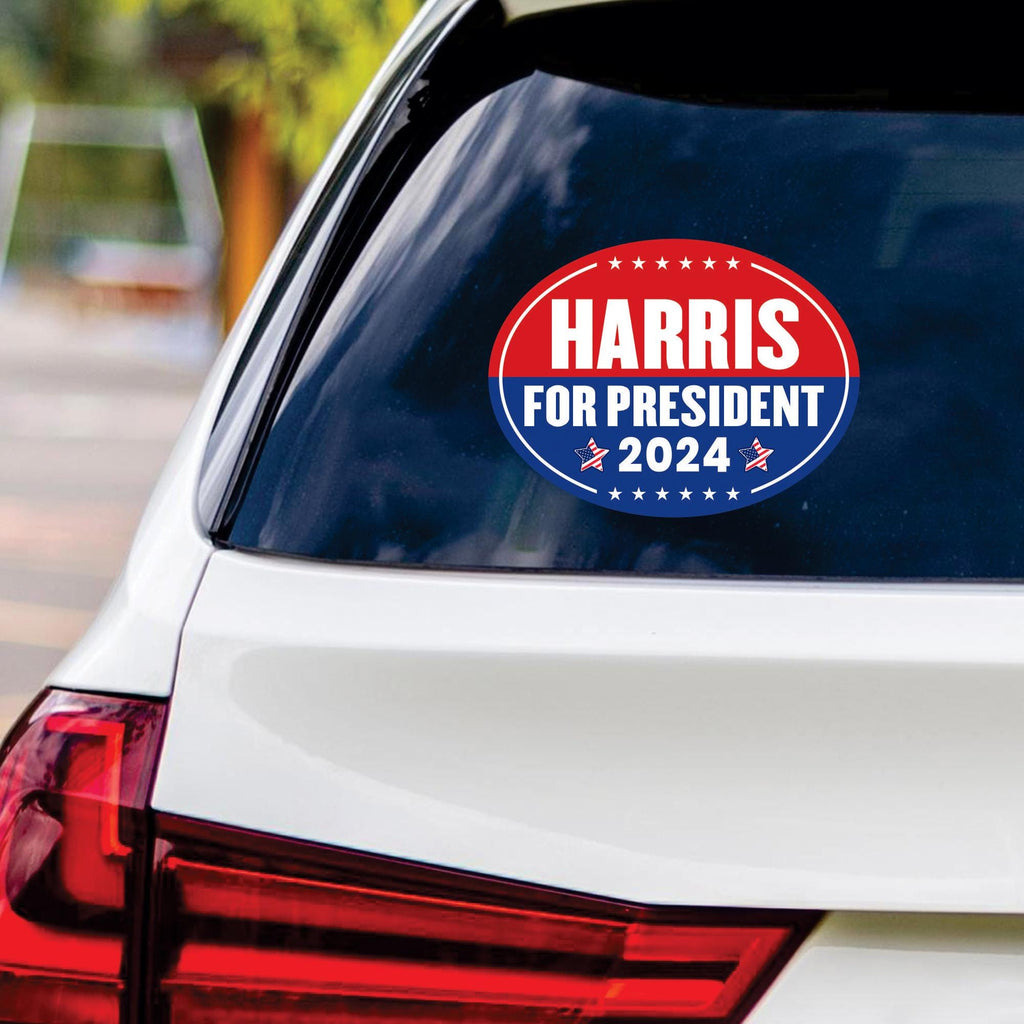Kamala Harris 2024 Sticker Vinyl Decal, Harris For President 2024 Vinyl Sticker, Madam President, Election Harris Bumper Sticker - 6" x 4.5"