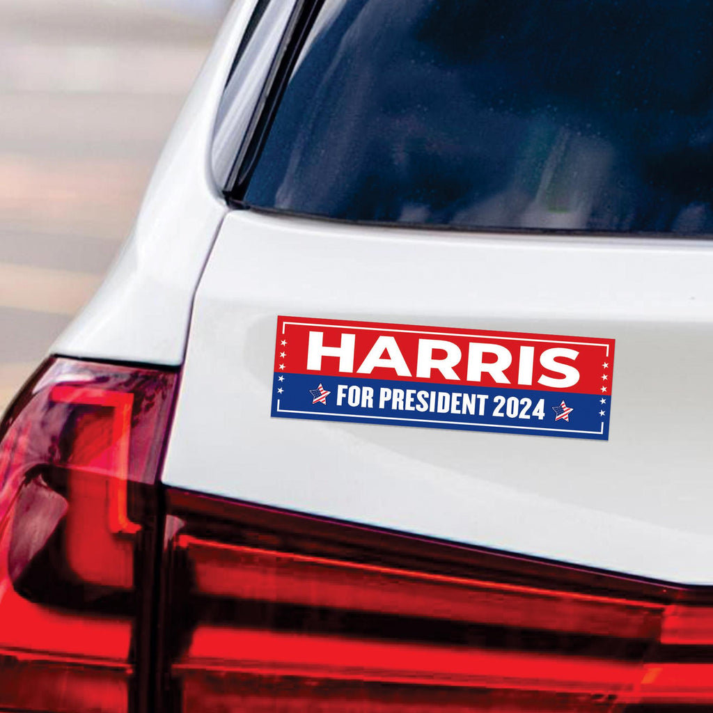 Kamala Harris 2024 Car Magnet, Harris For President 2024 Vehicle Magnet, 2024 President Election Bumper, Madam President Magnet, 10" x 3"