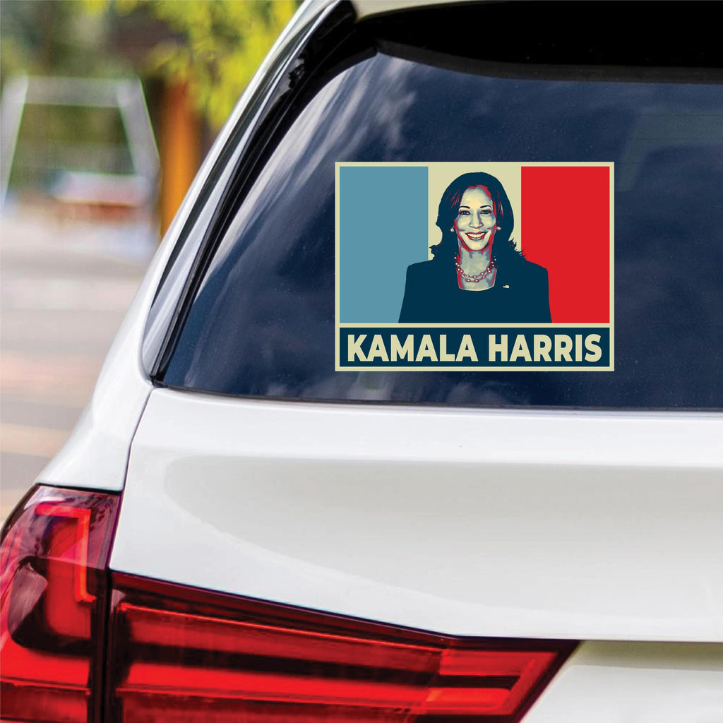 Kamala Harris 2024 Sticker Vinyl Decal, Harris For President 2024 Vinyl Sticker, Madam President, Election Harris Bumper Sticker - 6" x 4.5"