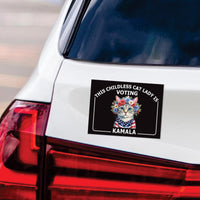 Kamala Harris 2024 Car Magnet, Harris For President Vehicle Magnet, Election 2024 Bumper Magnet, Childless Cat Ladies Magnet, 6" x 4.5"