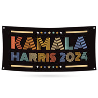 Kamala Harris 2024 Banner Sign, 13 Oz Kamala Harris For President 2024, President Election 2024, Harris Vinyl Banner with Metal Grommets