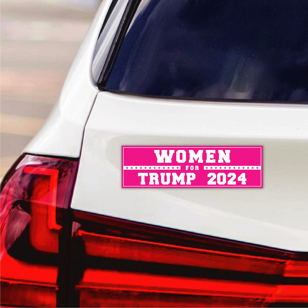 Women for Trump 2024 Magnet, Take America Back, Trump For President 2024 Car Magnet, Women for Trump Magnet, Trump Vehicle Magnet, 10" x 3"