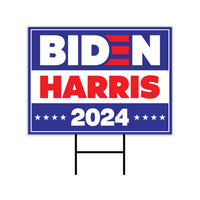Biden Harris 2024 Yard Sign - Coroplast Joe Biden For President 2024 Lawn Sign, 2024 President Election Biden Signs with Metal H-Stake