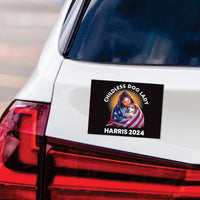 Kamala Harris 2024 Car Magnet, Harris For President Vehicle Magnet, Election 2024 Bumper Magnet, Childless Dog Ladies Magnet, 6" x 4.5"