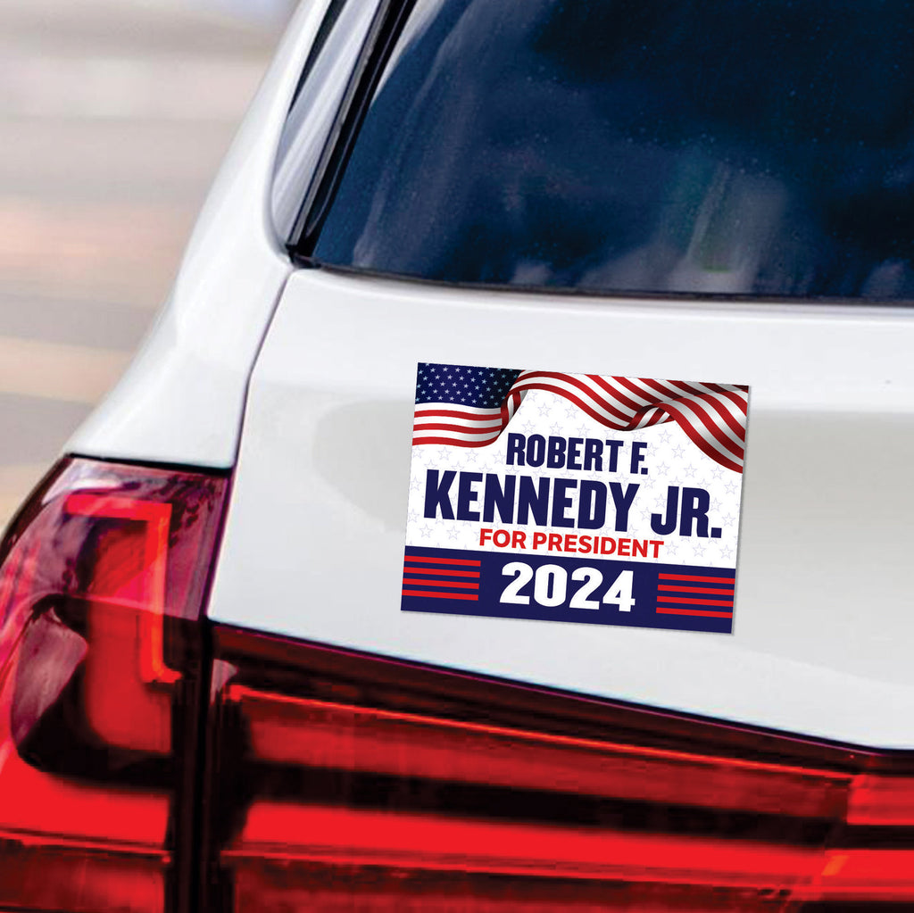 Kennedy 2024 Car Magnet, RFK Jr. Magnet, President Election 2024, Robert F. Kennedy Jr. For President 2024 Vehicle Magnet - 6" x 4.5"