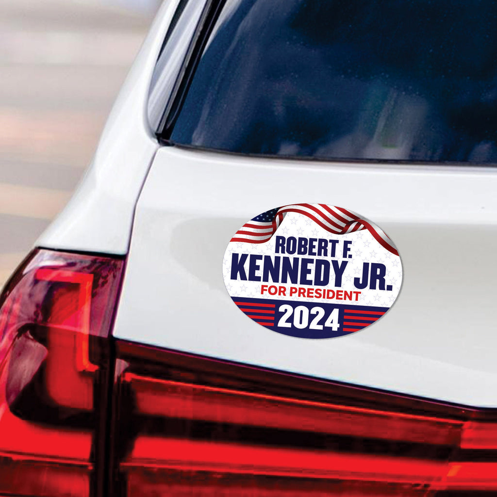 Kennedy 2024 Car Magnet, RFK Jr. Magnet, President Election 2024, Robert F. Kennedy Jr. For President 2024 Vehicle Magnet - 6" x 4.5"