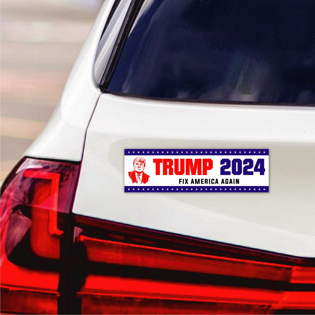 Trump 2024 Magnet - Take America Back - Fix America Again, Trump is My President Car Magnet - Trump Magnet - Vehicle Magnet, 10" x 3"