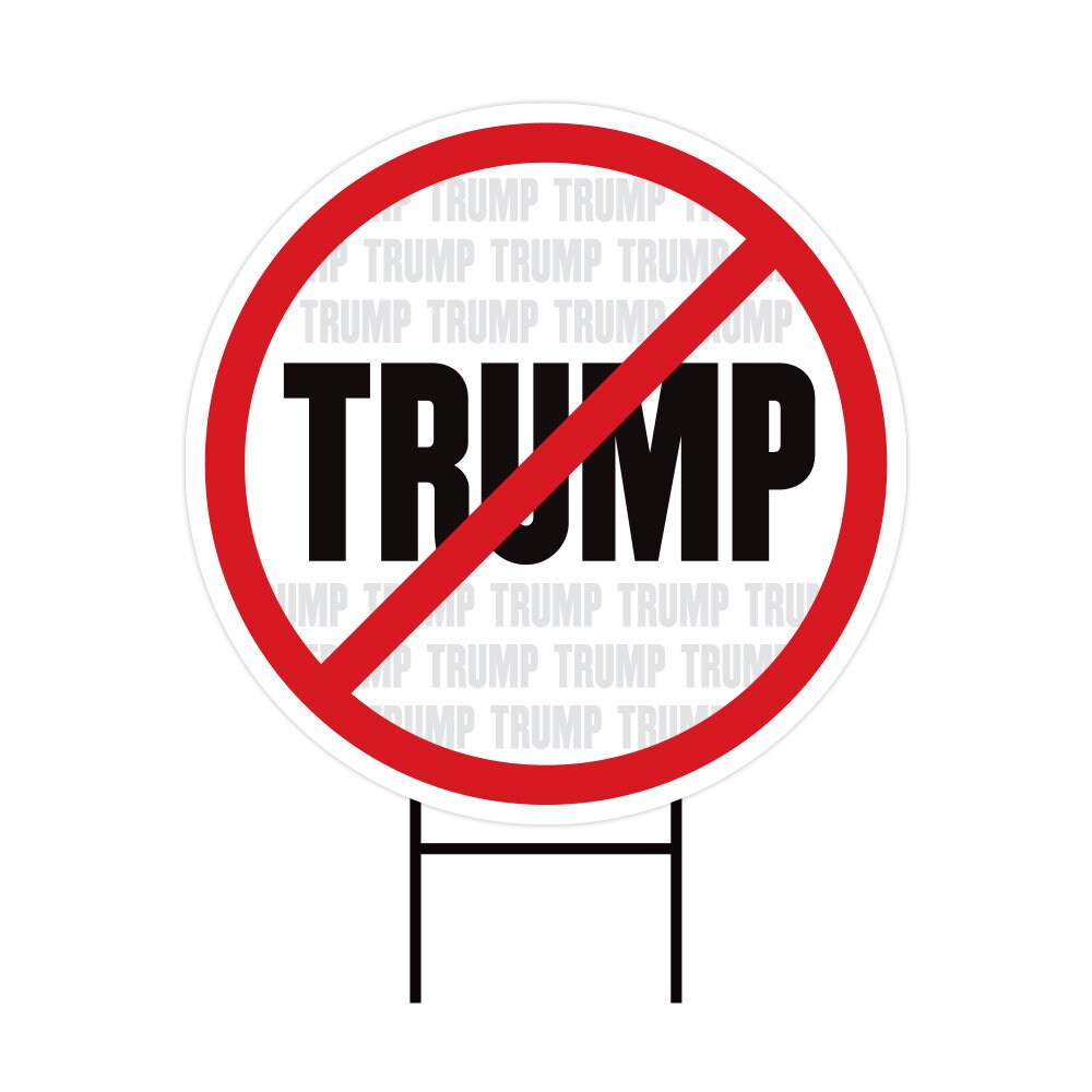 Anti-Trump Yard Sign - Coroplast Long Lasting Election 2024 Sign, Vote Biden - Anti-Trump Yard Sign with Metal H-Stake