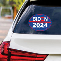Joe Biden 2024 Sticker Vinyl Decal, Joe Biden For President, Election 2024 Sticker, Restore The Soul of America Bumper Sticker - 6" x 4.5"