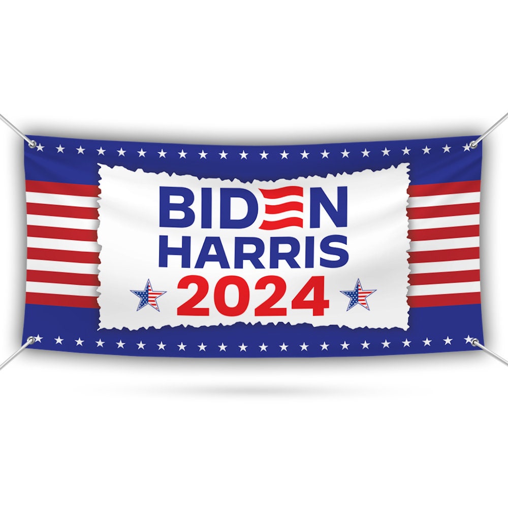 Joe Biden 2024 Banner Sign, 13 Oz Joe Biden For President 2024 Sign, Restore The Soul of America, Election Vinyl Banner With Metal Grommets