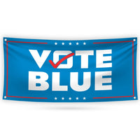 Vote Blue Save Democracy Banner Sign, 13 Oz Waterproof Vote Democrat Banner, Vote Blue. For President 2024 Banner With Metal Grommets