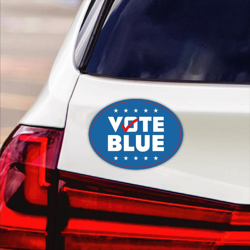 Vote Blue Save Democracy Car Magnet, Vote Democrat 2024 Vehicle Magnet, 2024 President Election Bumper, Save Democracy Magnet, 6" x 4.5"